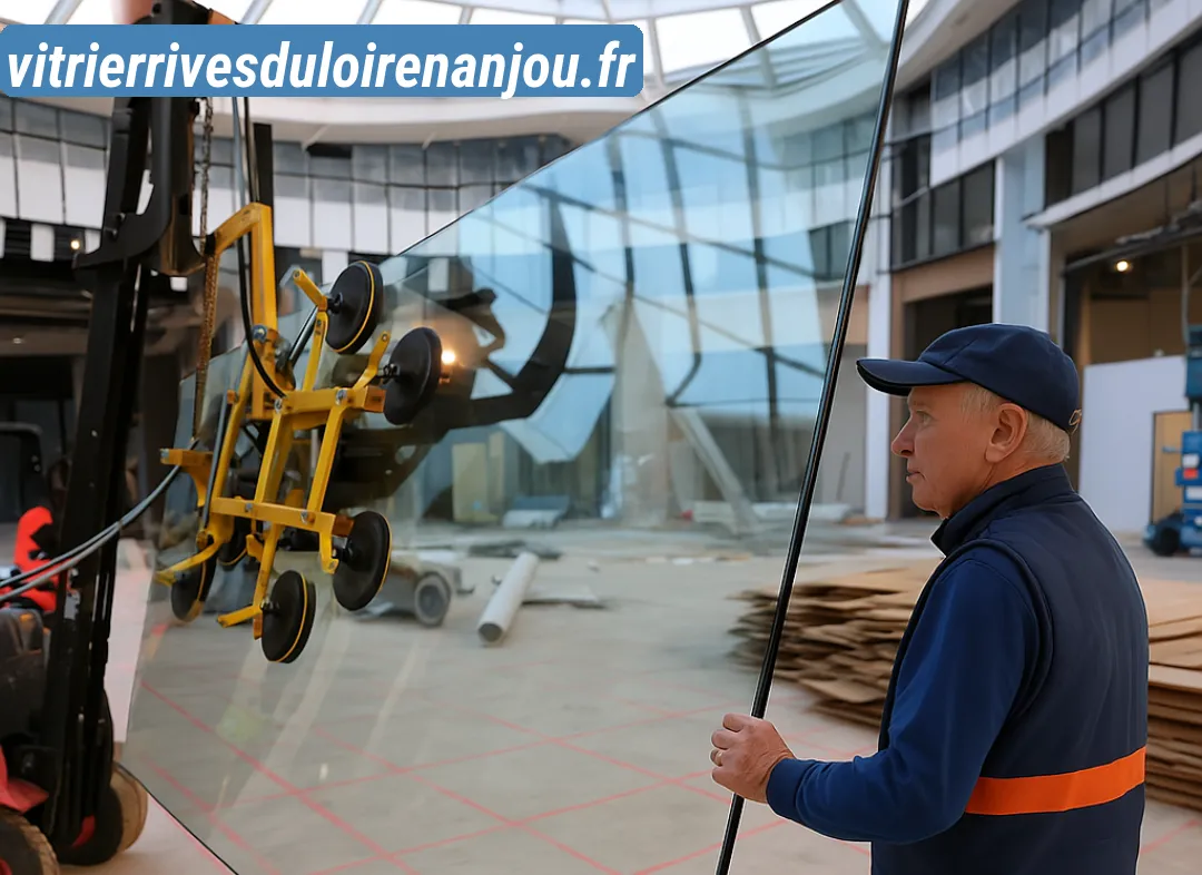 Remplacement de vitrine magasin Rives-du-Loir-en-Anjou